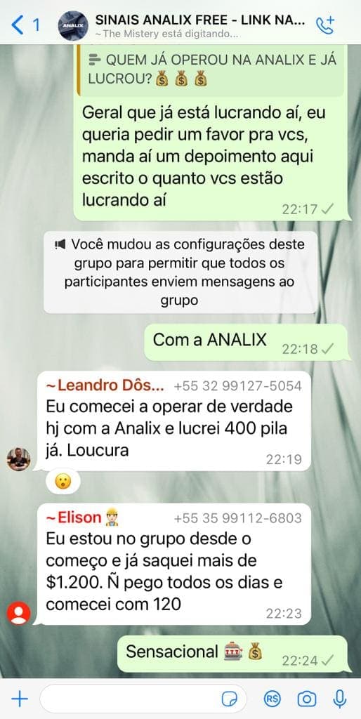 Depoimento de um usuário